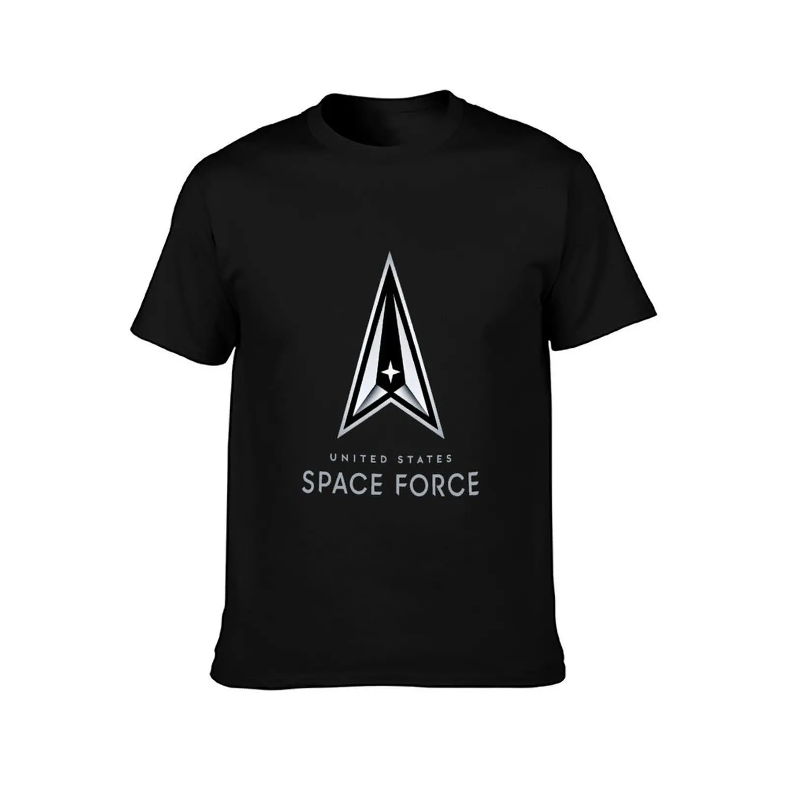 US Space Force Logo for Dark Colors T-Shirt Modern Style Print T-Shirt
