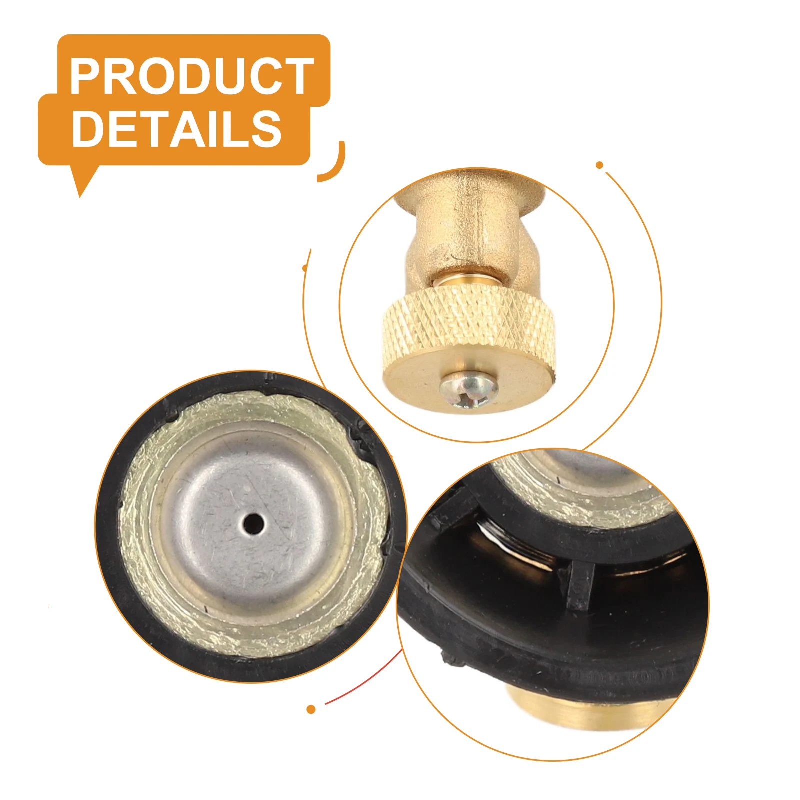 Brass For Cyclone Nozzle for Agricultural Sprinklers Featuring Adjustable Atomization to Match Irrigation Requirements