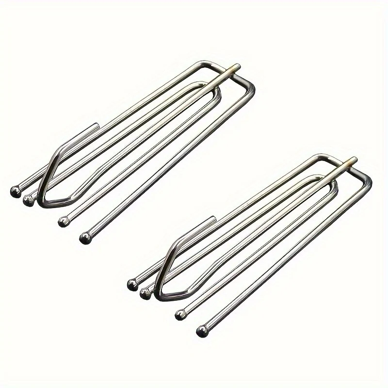 10pcs Premium Curtain Drapery Pleat Hooks -Grip Pinch Pleat Clips with Easy Installation and Space-Saving Design