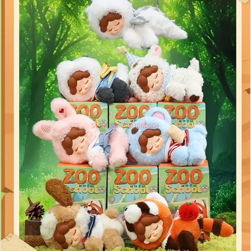 

Original Wendy Zoo School Series Blind Box Red Panda Figures Mystery Box Rabbit Anime Figure Doll Pendant Decoration Kids Gifts