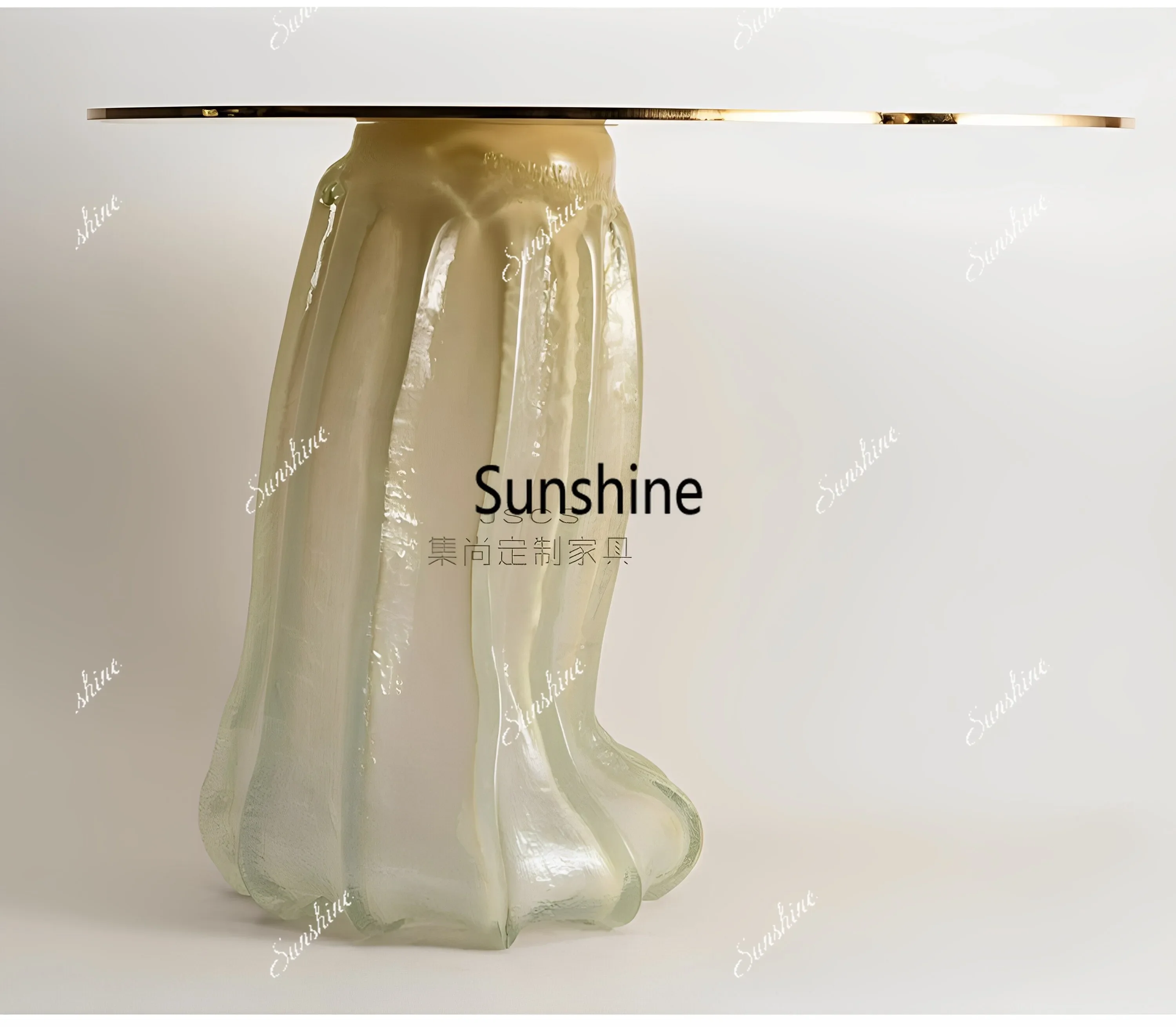 

Italian creative transparent resin edge a few living room bedroom corner a few