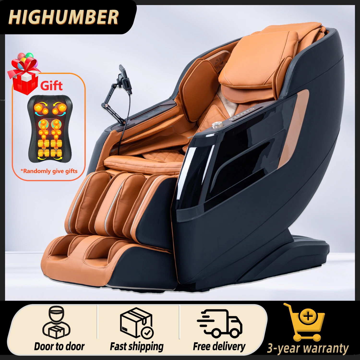 3-year warranty massage chair full body 4D Home Zero Gravity Intelligent Electric Automatic Kneading Stretching Shiatsu massage