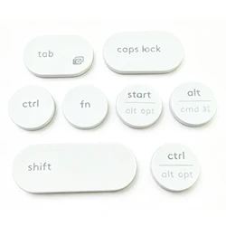Replacement Key Cap Hinge Rubber Pad For Logitech K380 Y-R0056 White Keyboard KeyCap