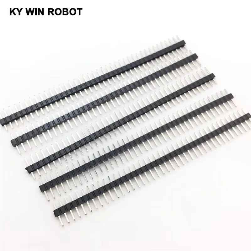 10 szt. listwa kołkowa męska jednorzędowa 2 mm, 40 pinów, raster 2,0 mm, złącze męskie, miedziane, komponenty elektroniczne IC do Arduino