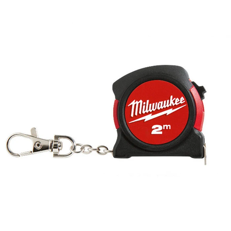 Imagem -02 - Milwaukee-mini Tape Measure Keychain Portátil Decorar Interior ao ar Livre Ferramenta de Medição 48225507 2m