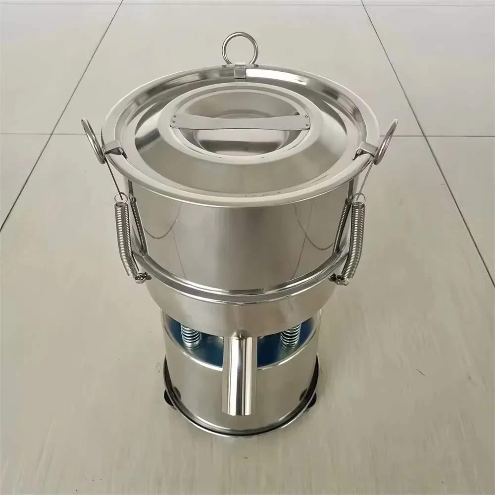 Ship 20cm Vibrating Screen Sieve Powder Machine Stainless Steel Electric Sieve Filter Powder Vibration Screening Machine