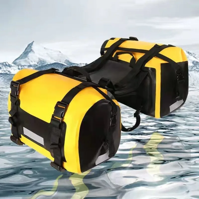 

Motorcycle, side bag waterproof, pack bag, rear seat bag, tail double bag hanging saddle side bag 60L