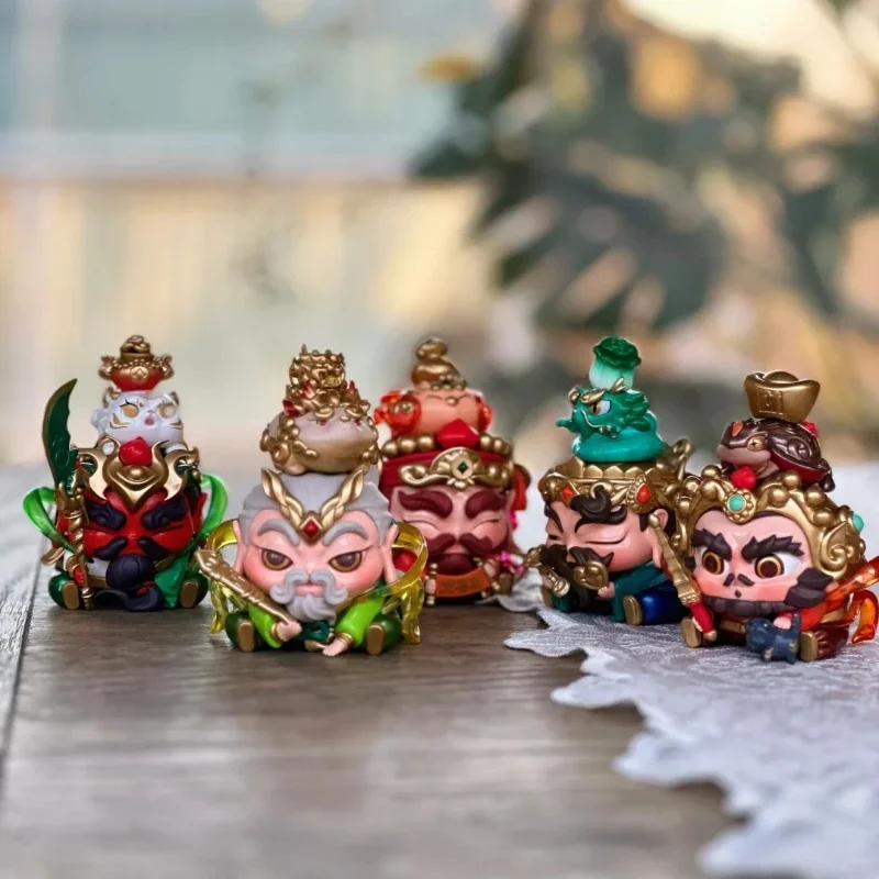 Wealth God Of Five Roads Blind Box Mysterious box Cute Creative Mascot Ornaments Figurines Home Desktop Decoration Model Gifts