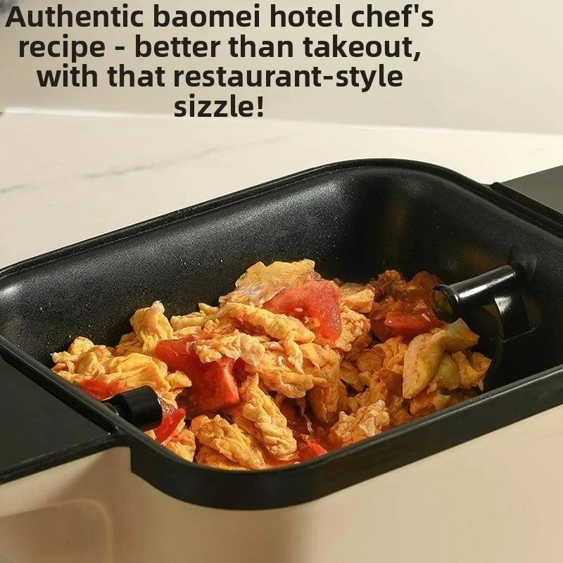 Automatic Rotary Smart Stir‑Frying Machine, Multi‑Function Self‑Energy Cooking Wok for Fried‑Rice Food Processing
