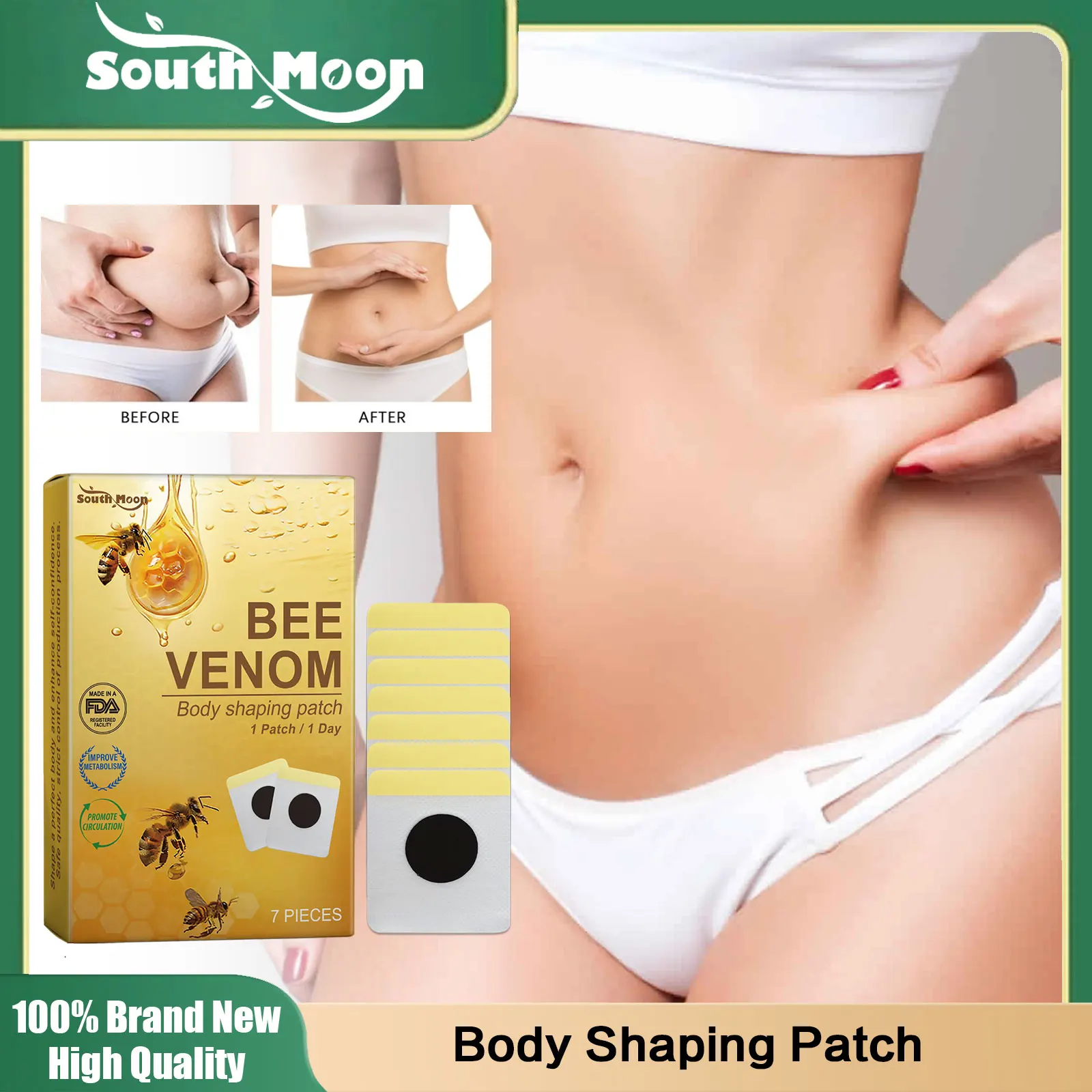 Navel Weight Losing S-lim Patches Burning Fat Detoxification Body Waist Weight Firming Relief Cellulite Sculpting Belly Stickers