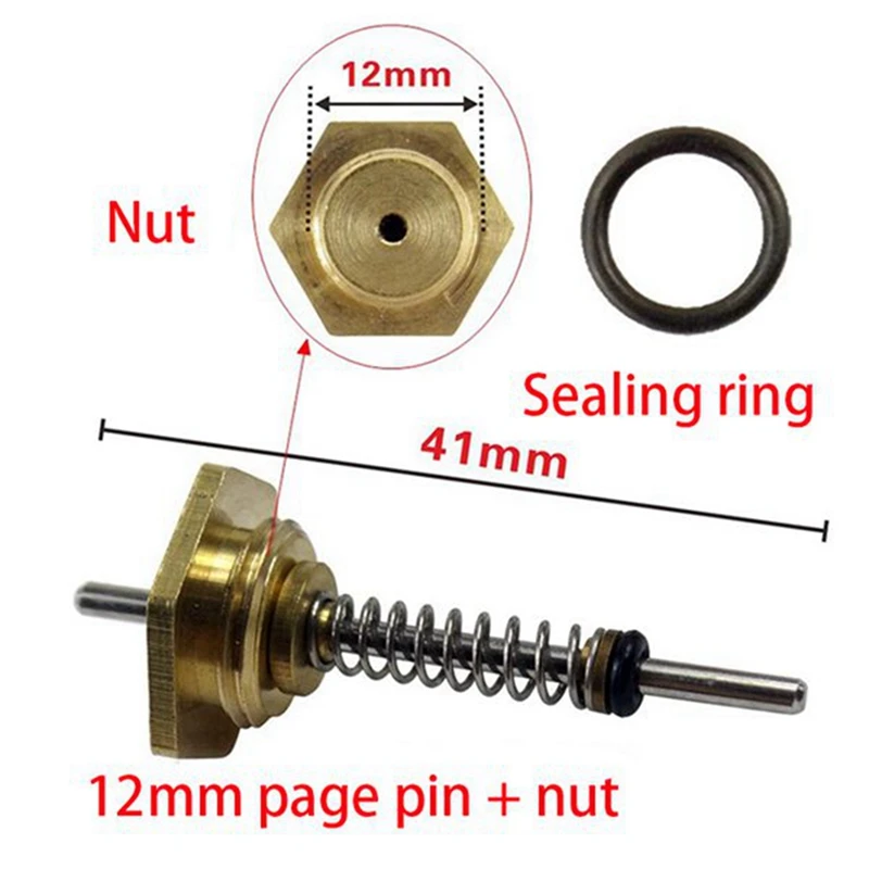 Nuovi 100 pezzi di parti dello scaldabagno caldaia a Gas valvola dell\'acqua ditale 12Mm lunghezza 41Mm adatto per scaldabagni