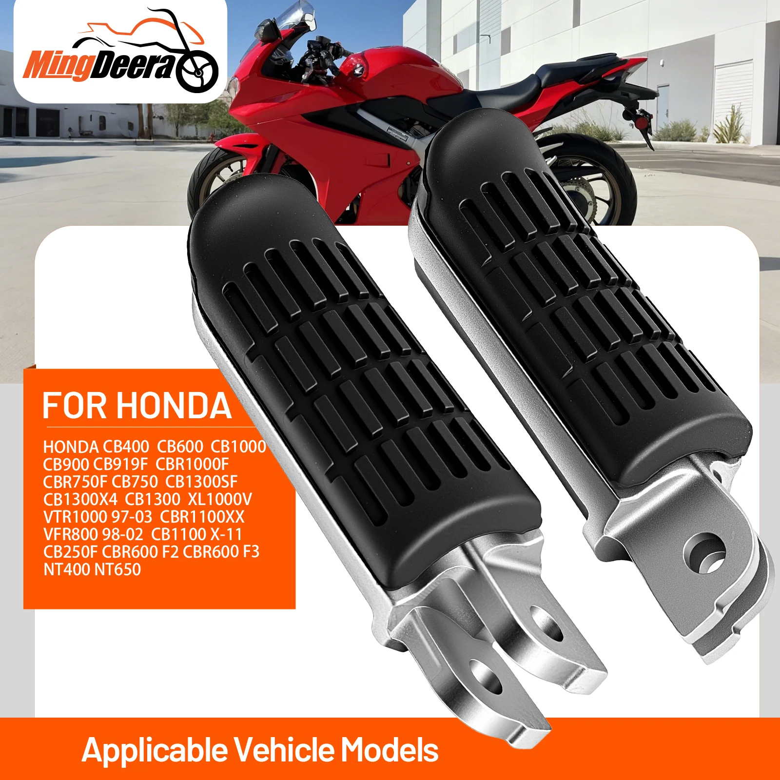 Motorcycle Front  Footrests Foot peg For Honda CB400 CB600 CB900 CB919F CB1000 CBR1000F CBR750F CB1300X4 CB1300 VTR1000 VFR800