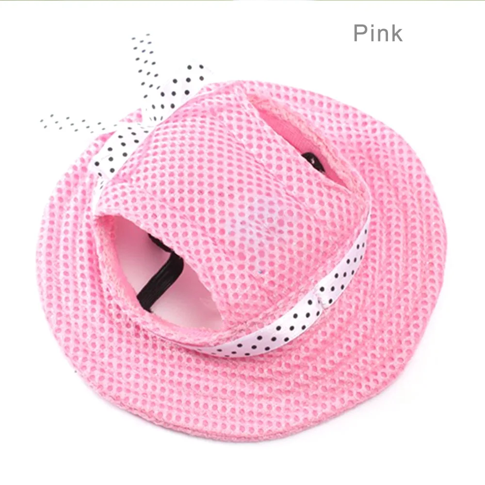 Dog Cap With Ear Holes for Small Dogs Canvas Cap Dog Baseball Beach Visor Hat Puppy Outdoor Cap