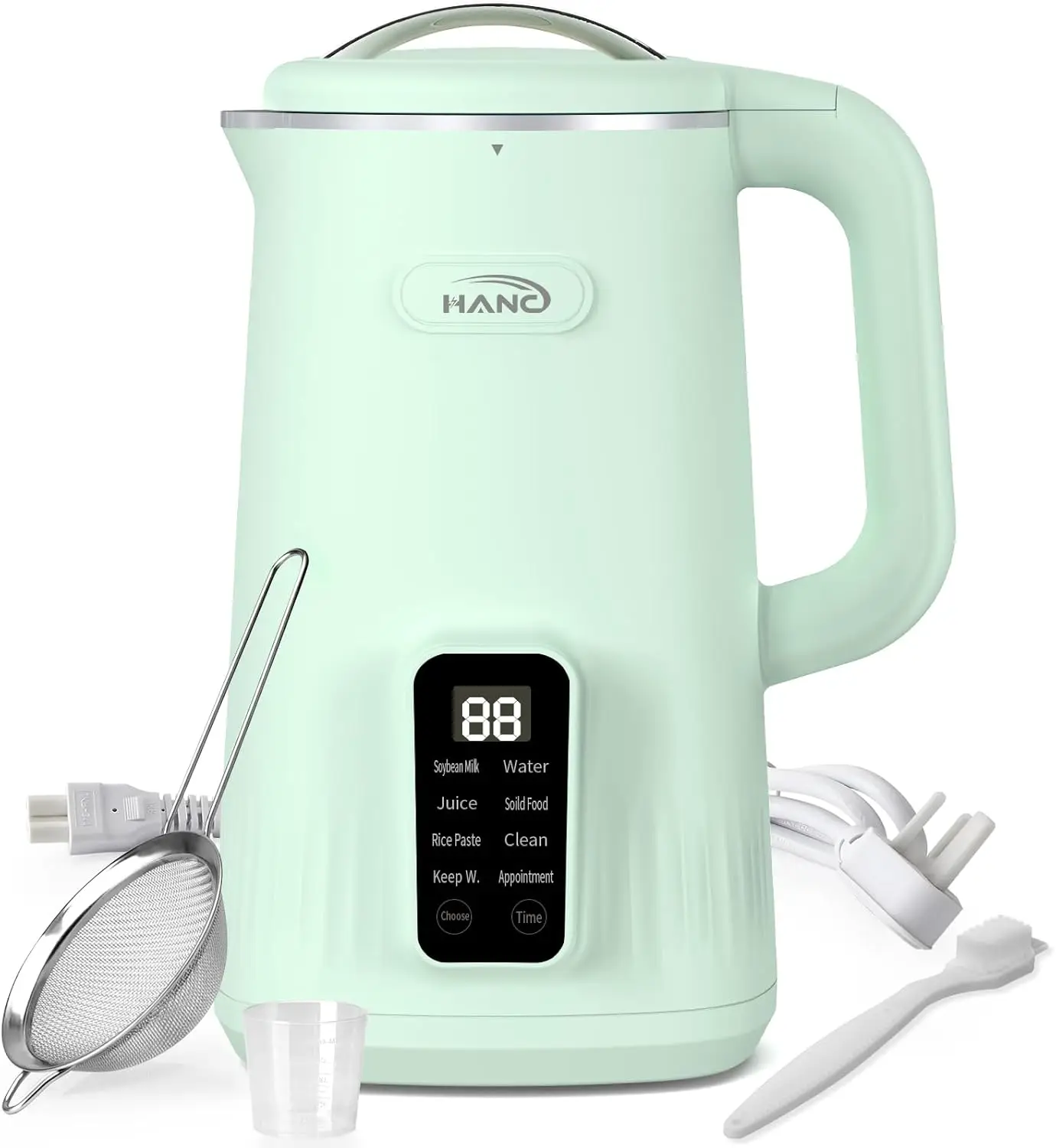 Máquina automática para hacer leche de nueces, máquina para hacer leche de soja de 28 oz, almendras caseras, coco, jugo y sopa, máquina eléctrica de leche de frijol 8 en 1
