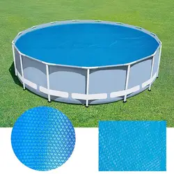 Solar Pool Cover Bubbles Hot Tub Cover Outdoor Swimming Pool Cover PE Swimming Pool Insulation Film Hot Tub Cover Blanket