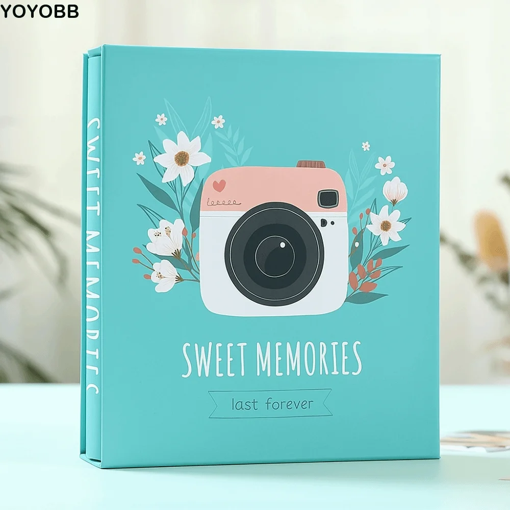 

Exquisite 6inch Photo Album Large Capacity Multi-pocket Family Photo Album Cartoon Pattern 200 Pockets Photocard Holder Gifts