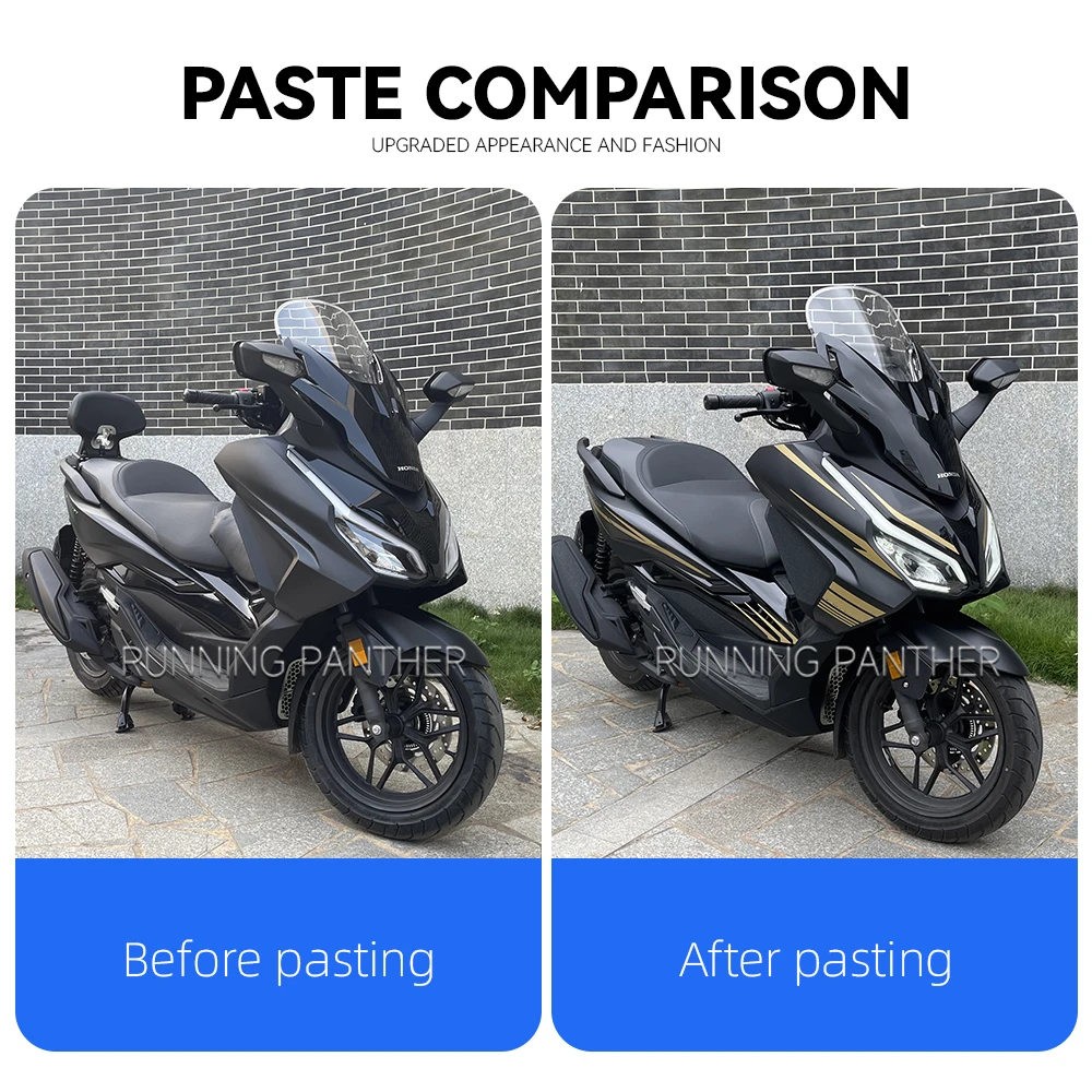 Per Honda NSS 350 NSS350 2023 Corpo del motociclo Antigraffio Resistente Skid Protettivo Tirare Fiore Decal Decorazione Adesivo