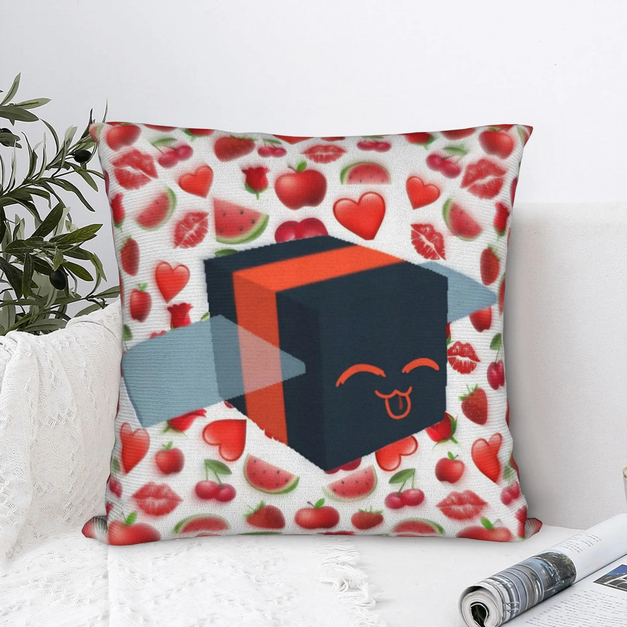 Printing Bee Swarm Simulator BSS Game Pillowcase Polyester Cushion Cover Gift Cartoon Pillow Case Cover Seat Square