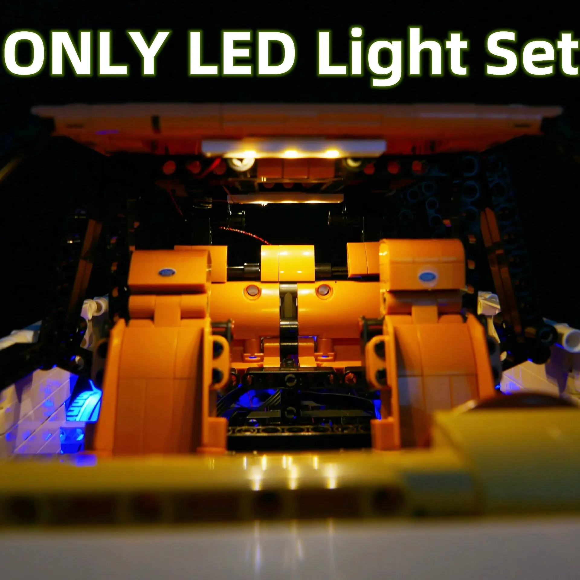 DIY RC LED Light Kit For LEGO 10512 Technical Sports Car SUV (Only LED Light,Without Blocks Model)