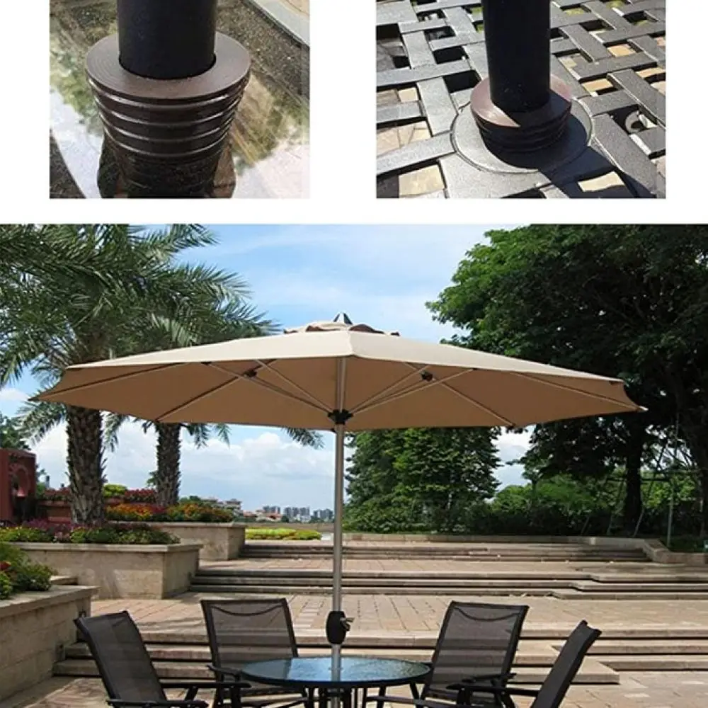 Flexible Silicone Umbrella Wedge Patio Table Hole Plug Support Parasol Pole Stabilizer Outdoor Fixing Device