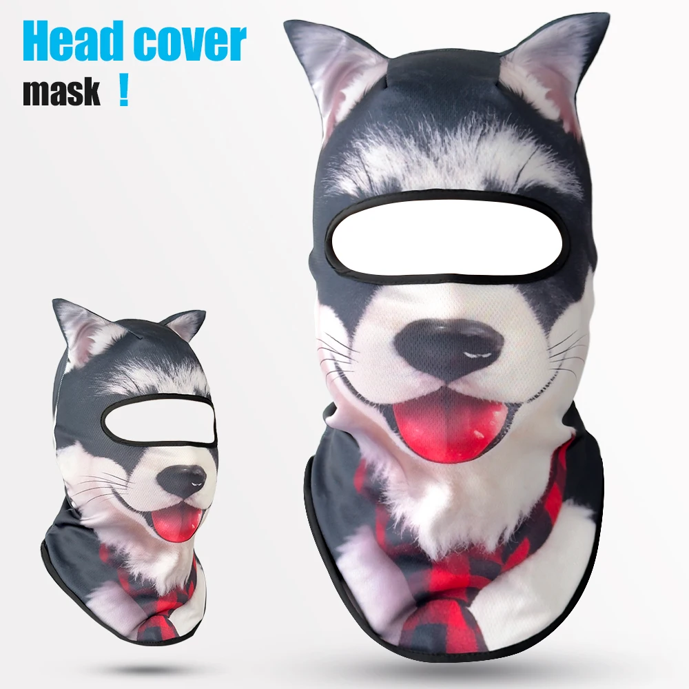 

Summer motorcycle headgear riding mask cartoon ice silk sunscreen mask