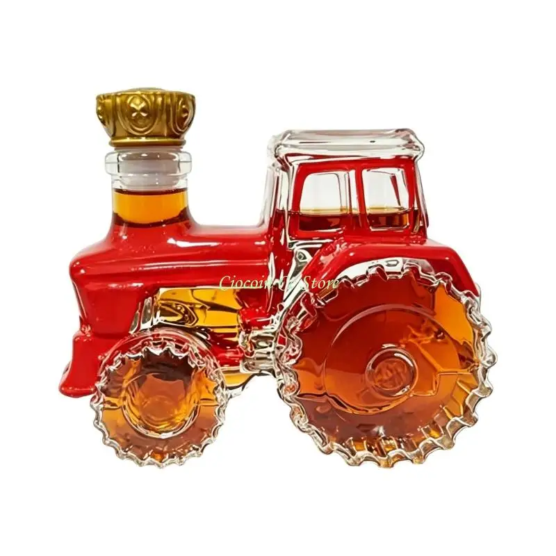 X90F Durable Tractors Figure Glass Vessel Produced For Long Time Alcohols Preservations