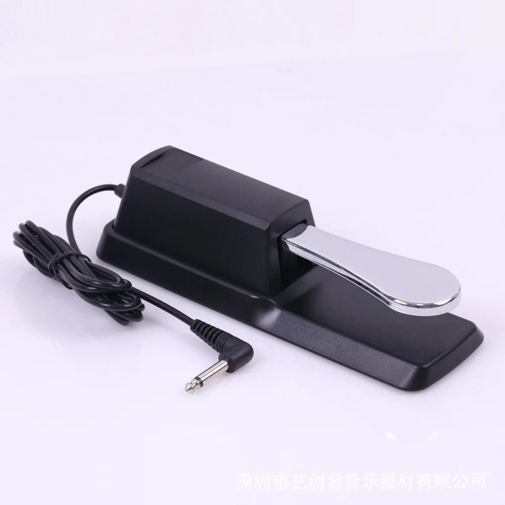 

Digital Piano Sustain Pedal Universal Fit Durable Alloy Nonslip Pad Expressive Halfpedal Capabilities for Electronic Keyboards