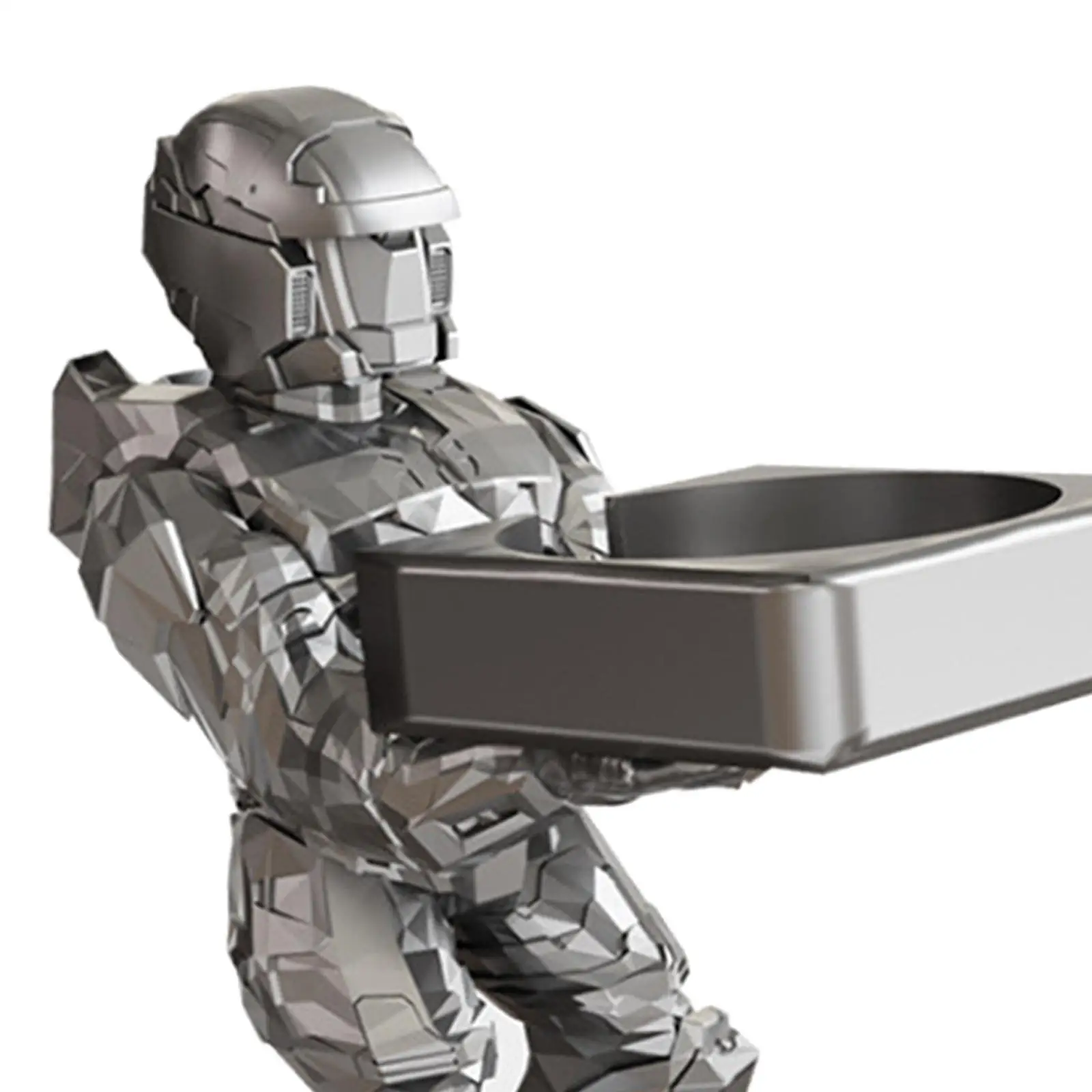 Desk Robot Figures Watch Stand Jewelry Display Holder Home Decoration Showcase Platform Measure 3.5x2.4x5inch Stable Base Modern