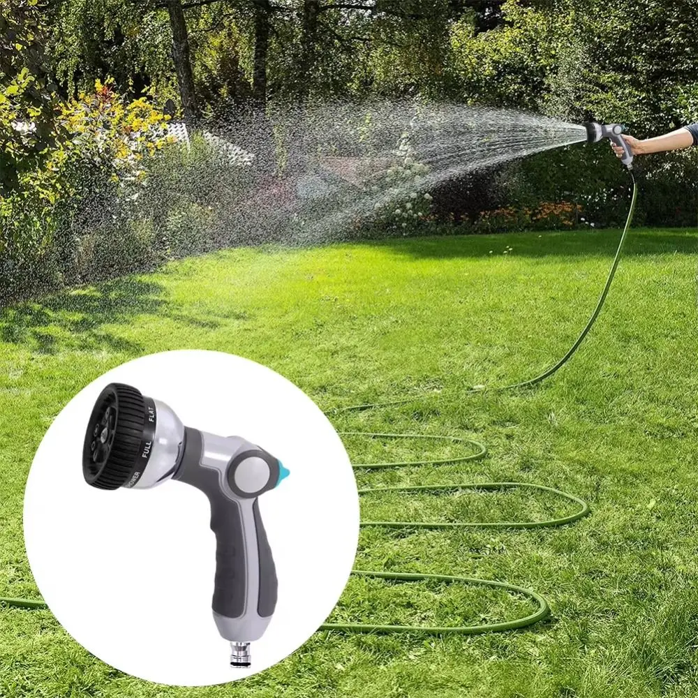 

Насадка для садового шланга высокого давления для полива растений, устойчивая к коррозии металлическая насадка-распылитель для мытья газона, прочный распылитель для водяного шланга