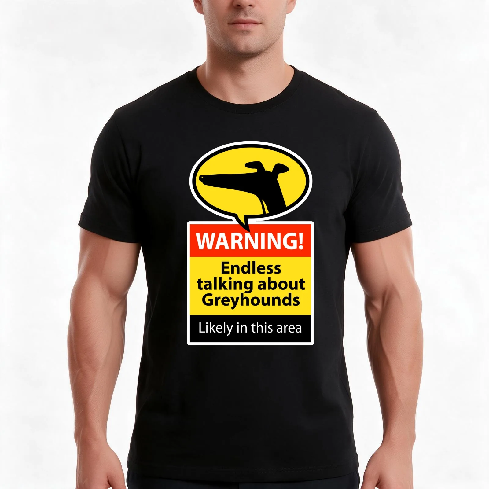 Endless talking hazard sign T-Shirt Summer Casual Cotton Tee Oversized Streetwear Tops Vintage Graphic Print 100% Cotton