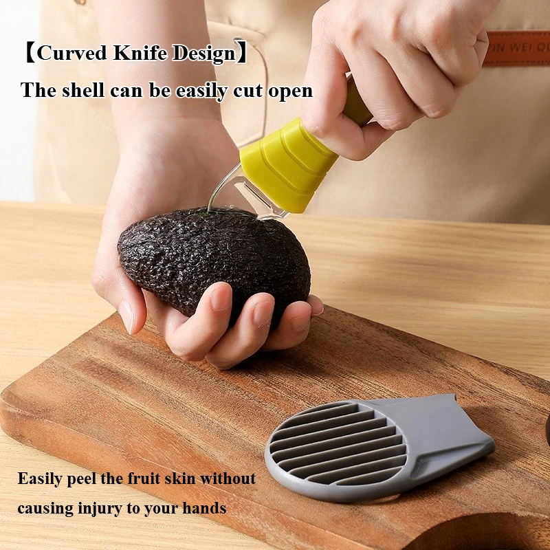 Three-in-one avocado knife avocado cutting knife fruit cutter avocados slicer desiccated pulp separator