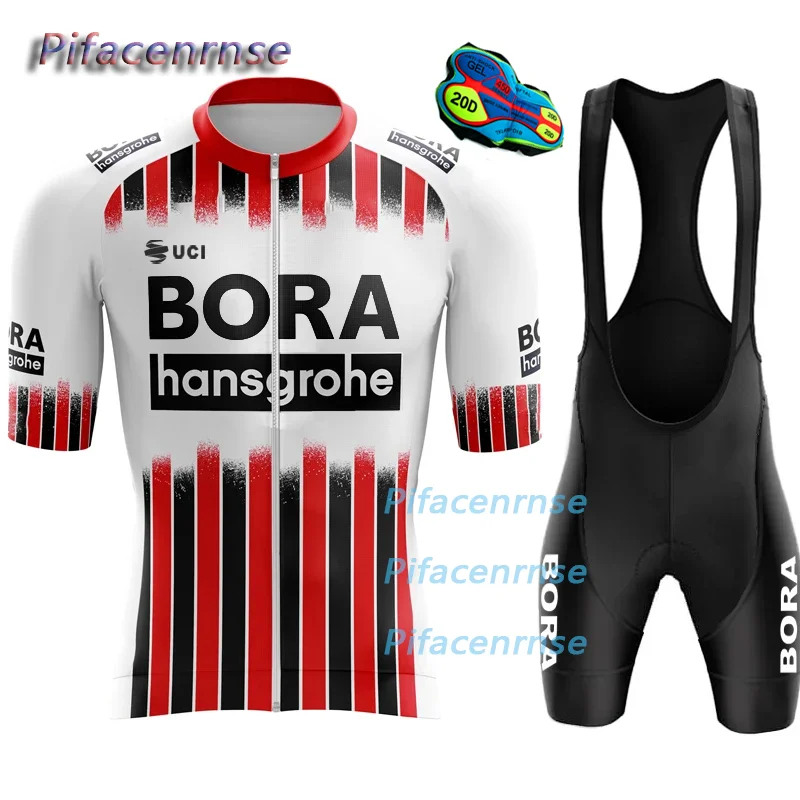 

Cycling 2026 Sportswear BORA Jersey Man Pro Team Equipment Bib Summer Clothes Tricuta Men's Outfit Blouse Gel Shorts Set Mtb