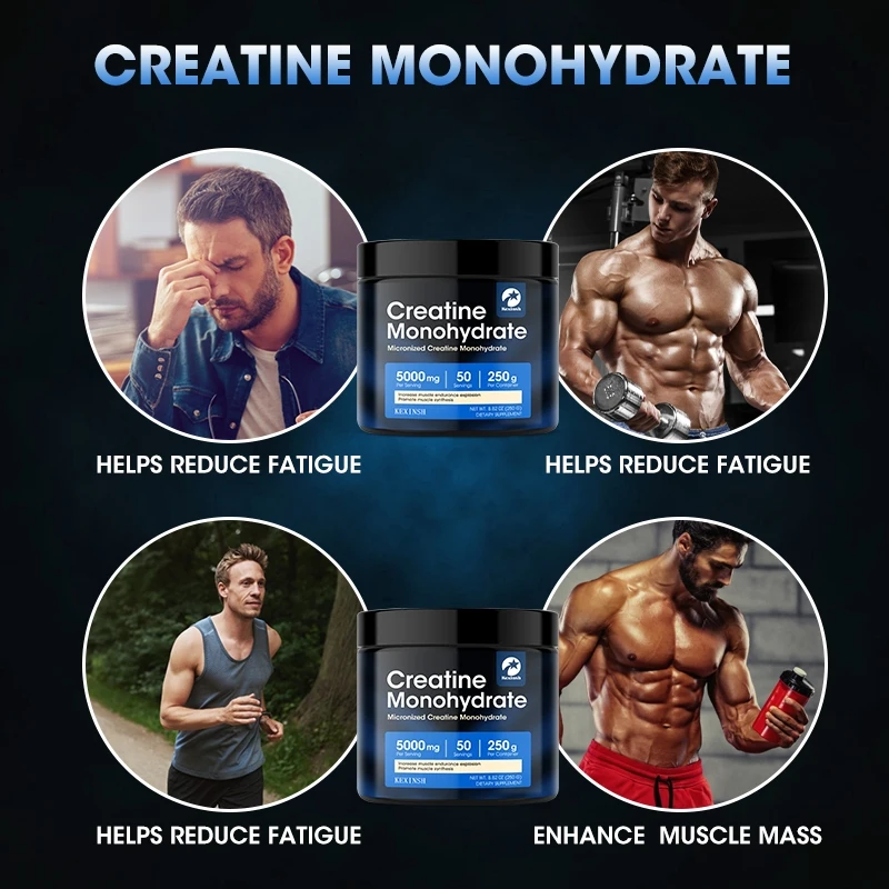 kexinsh Creatine Monohydrate Powder Creatine Post Workout Recovery Drink Muscle Builder Muscle Building Supplements Fruit Punch