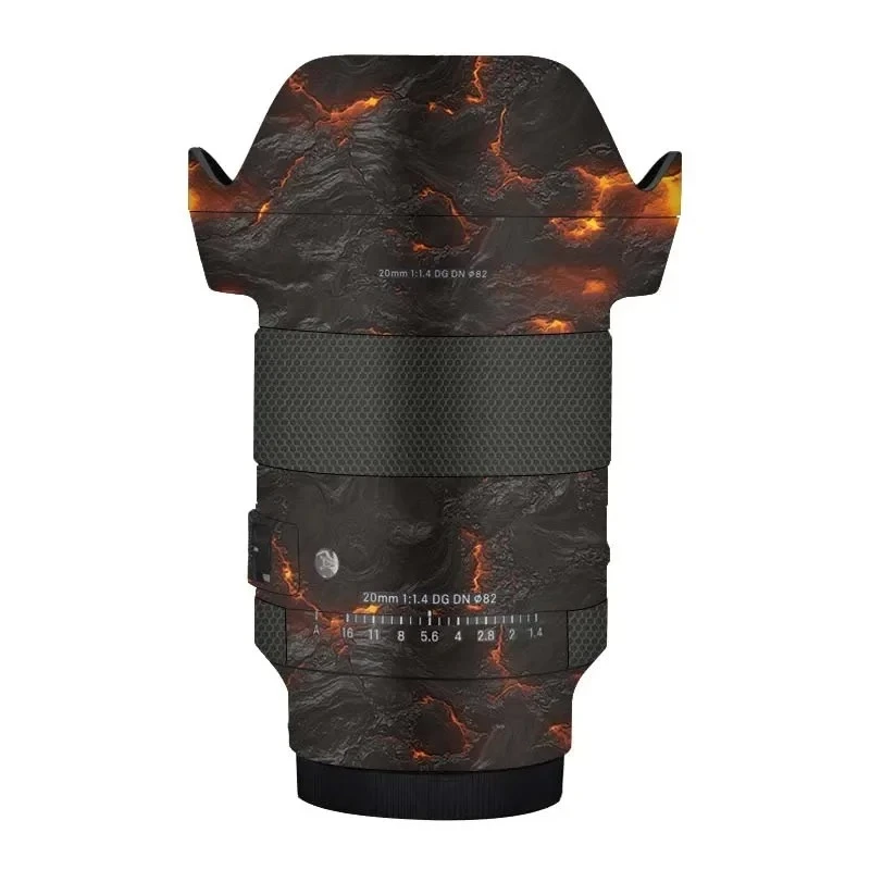 

Для SIGMA Art 20 мм F1.4 DG DN для SONY крепление объектива наклейка защитная наклейка на кожу виниловая пленка защитное покрытие от царапин