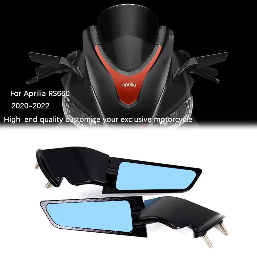 

for Aprilia RS660 Accessories Stealth Mirrors RSV4 Rearview Mirror RS 660 Adjustable Rotating Winglet RS V4 RS660 Part