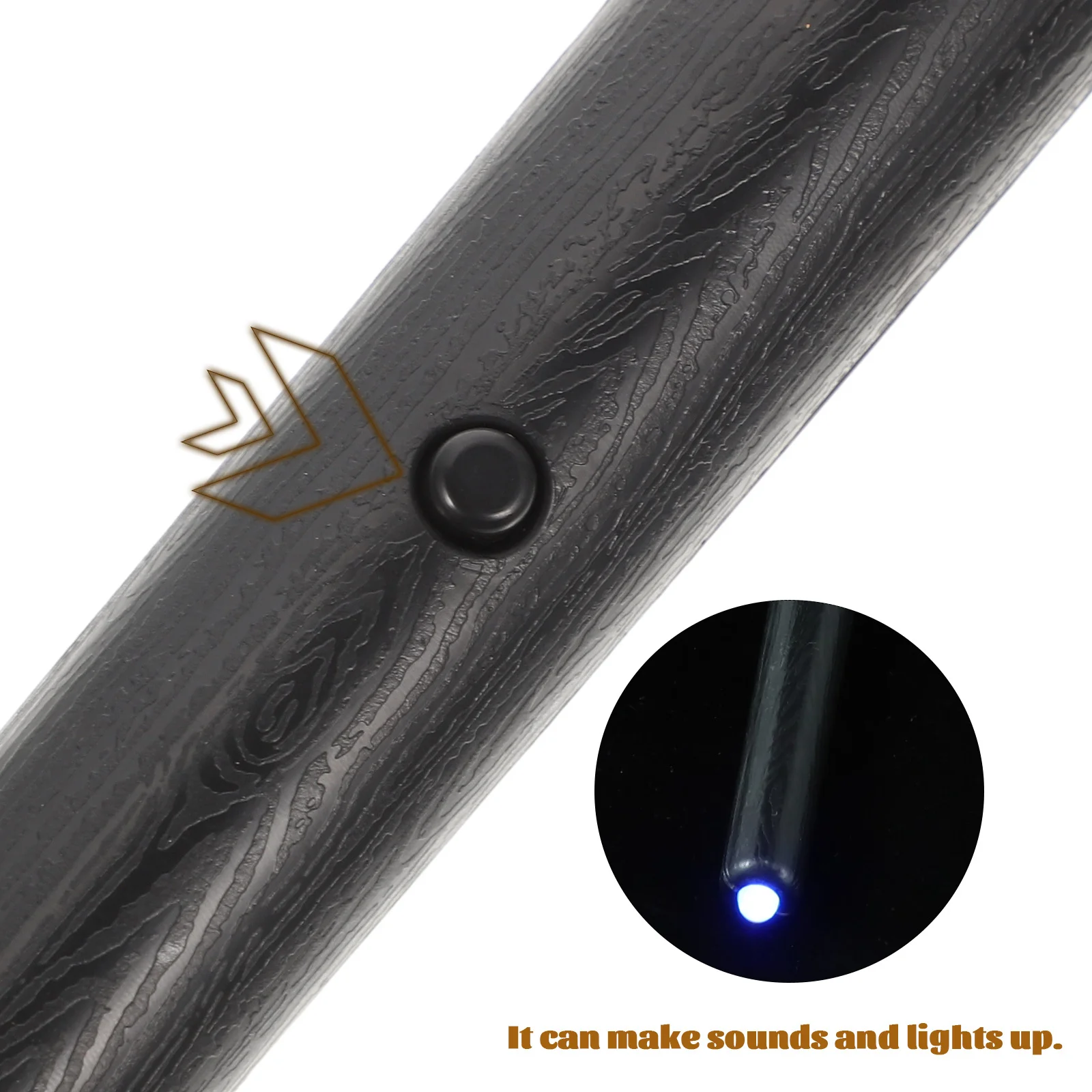 Varinha cetro de luz adereço para crianças acima cetro de iluminação de som para festa de halloween crianças cosplay palco desempenho prop