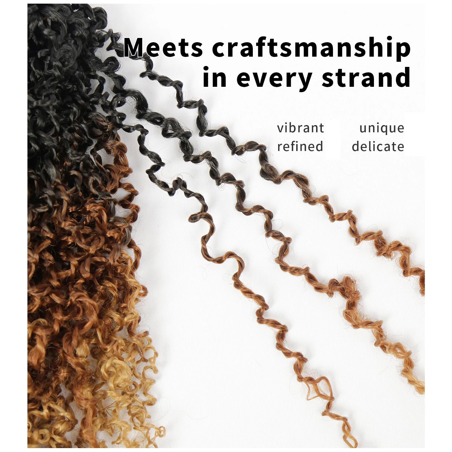 Yanky Twist Crochet Hair 1-6 Confezioni 24 Fili Pre-intrecciati Passion Twist Crochet Capelli Micro Spring Twist Crochet Capelli sintetici