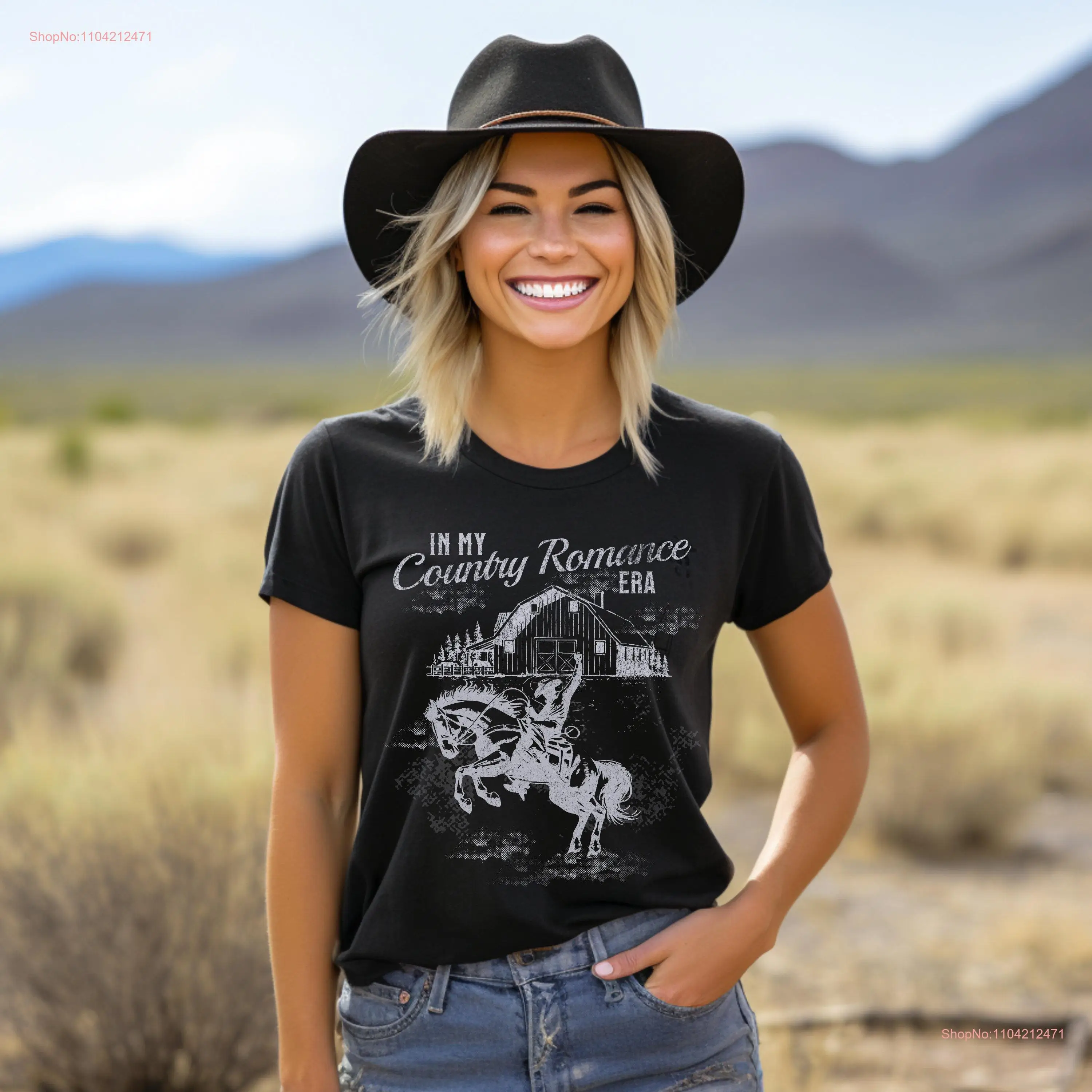 In my country romance era shirt women's Bella Canvas bookish T gift for reader western book lover birthday chestnut