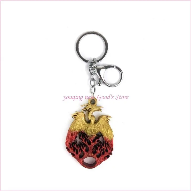 

57QA Stereo Wall Hanging Silicone Mould Valentines Phoenix Keychain Decor Mold DIY Desktop Ornaments Pendant Epoxy Resin Mold