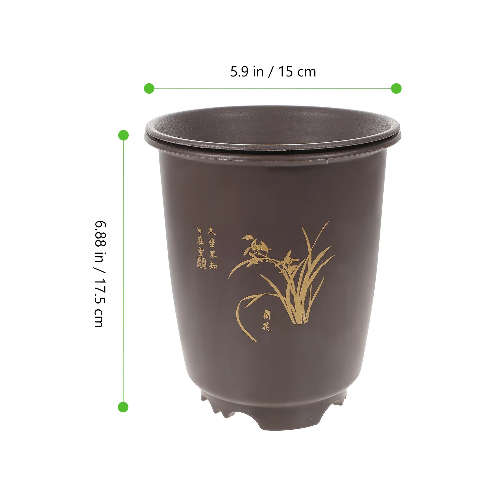 2Sets Breathable Orchid Pots Premium Plastic Plant Containers with Bottom Ventilation Holes for Healthy Root Growth Orchid
