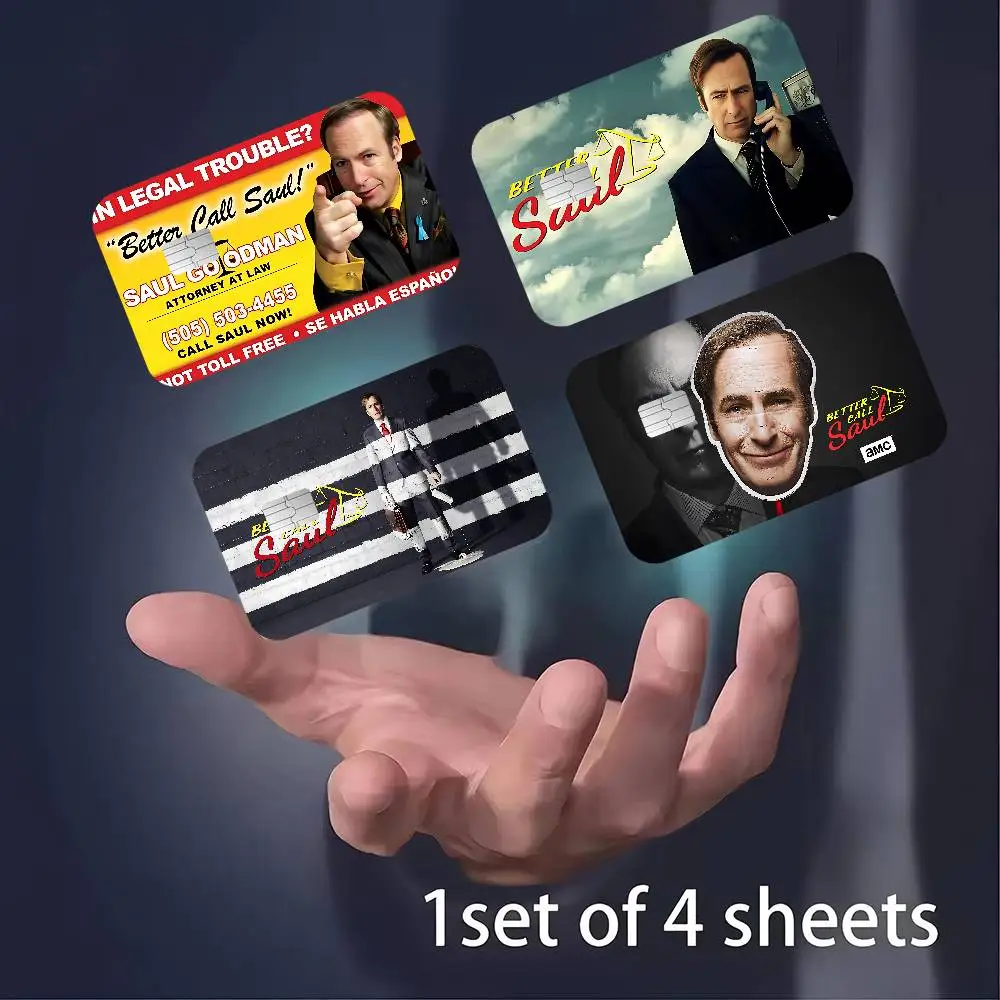 Classic Better Call Saul Diy Credit Debit Card Sticker Party Sticker Decoration Waterproof Small Chip Card Skin Sticker