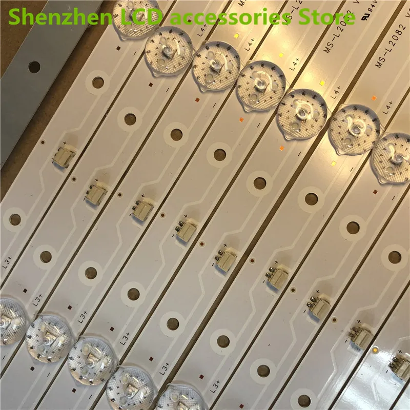 ل 32LEM-1059/T2C 32LEX-5043/T2C 32LEX-7143/TS2C JS-D-JP32DM-061EC (80510) E32DM1000 MS-L2082 575 مللي متر 6LED LCD إضاءة خلفية للتلفاز بار