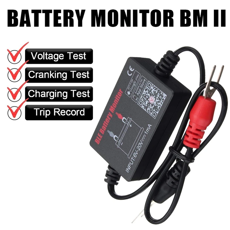 BM2 Battery Monitor Tester Bluetooth 4.0 Car Battery Analyzer Charging Cranking Test