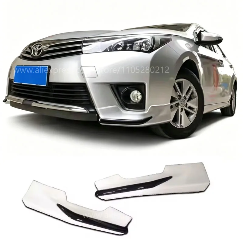 

Suitable for 14-16 Toyota Corolla modified front bumper corner bumper surround decoration PP/carbon fiber pattern