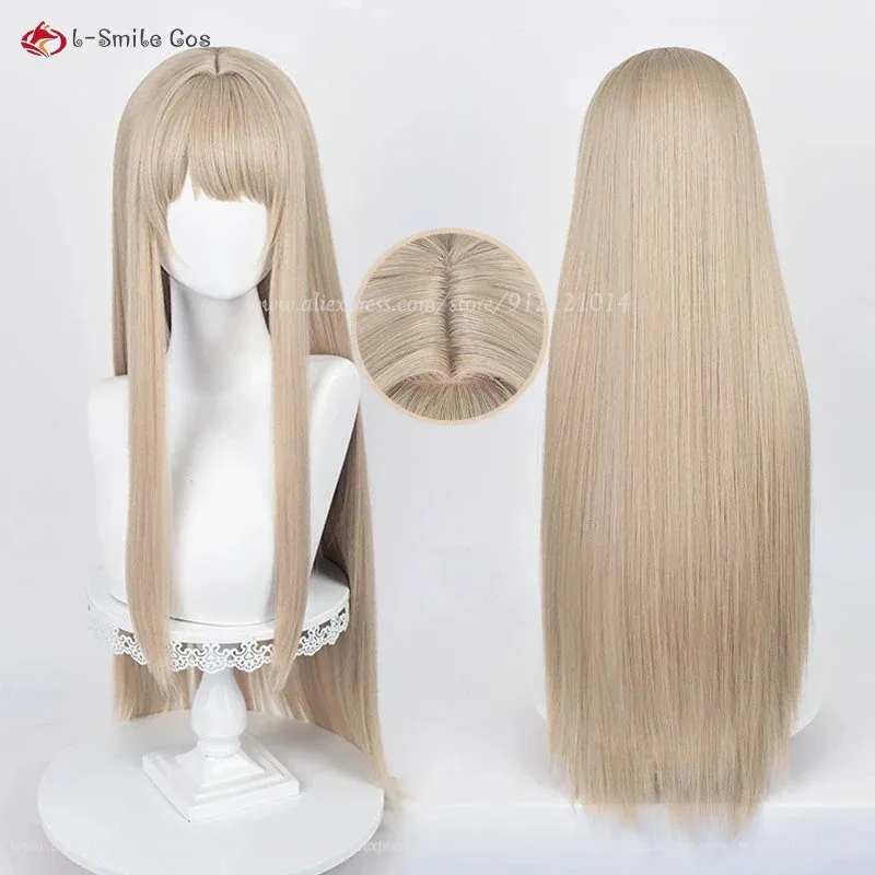 

Парик для косплея Nikke Viper, льняные коричневые длинные парики 90 см для женщин, косплей, аниме, парик для косплея, термостойкие синтетические волосы + шапочка для парика