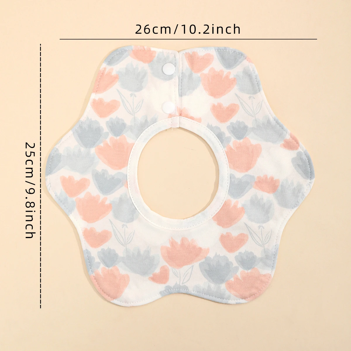 Baby bib saliva towel pure cotton waterproof bib absorbent breathable newborn neck four seasons