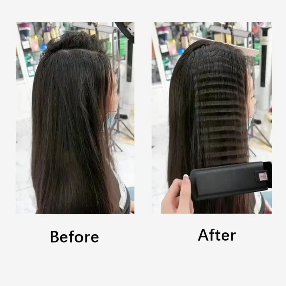 Fluffy Hair Crimper For Women Ceramic Waver Volumizing Hair Crimping Iron Flat Crimping Iron Plates Styling Tool Dual Voltage