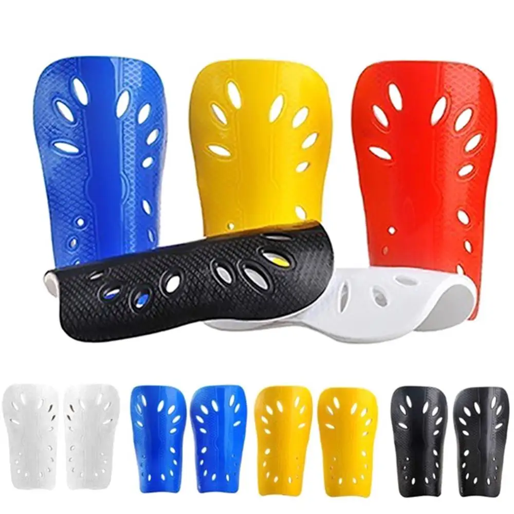 2Pcs Faux Leather Football Shin Pads Soccer Guards Leg Protector Adult Kids Sports Football Leg Pad Shin Guard Shield Shin Guard