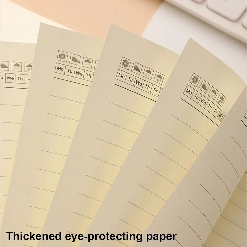 200 Pages A5 Notebook Magnetic Buckle with Bookmark Business Office Notepad Thickened Paper Wear-resistant Students Notebook