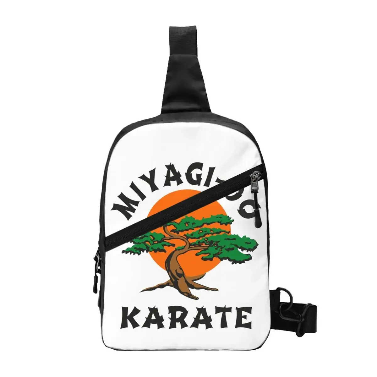 

Cool Miyagi Do The Karate Kid Sling Bags for Travel Hiking Men Cobra Kai Crossbody Chest Backpack Shoulder Daypack